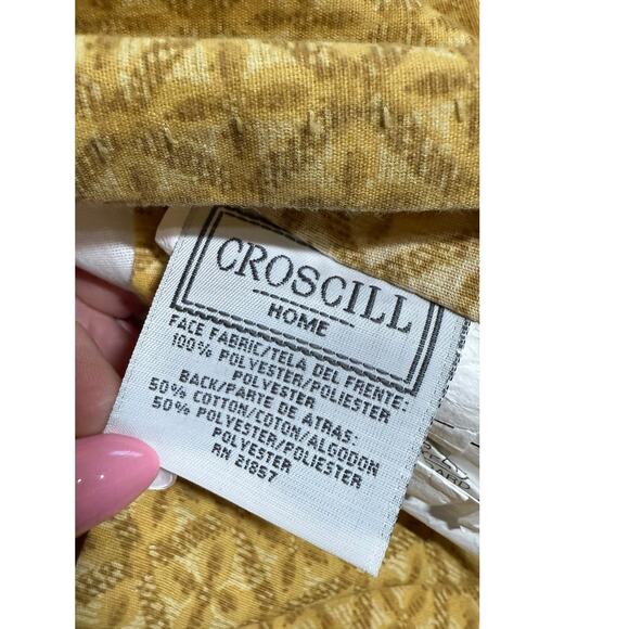 Croscill Standard Pillow Sham Corded Trim Patchwork Jacquard Bohemian Tapestry 2 - Picture 5 of 11